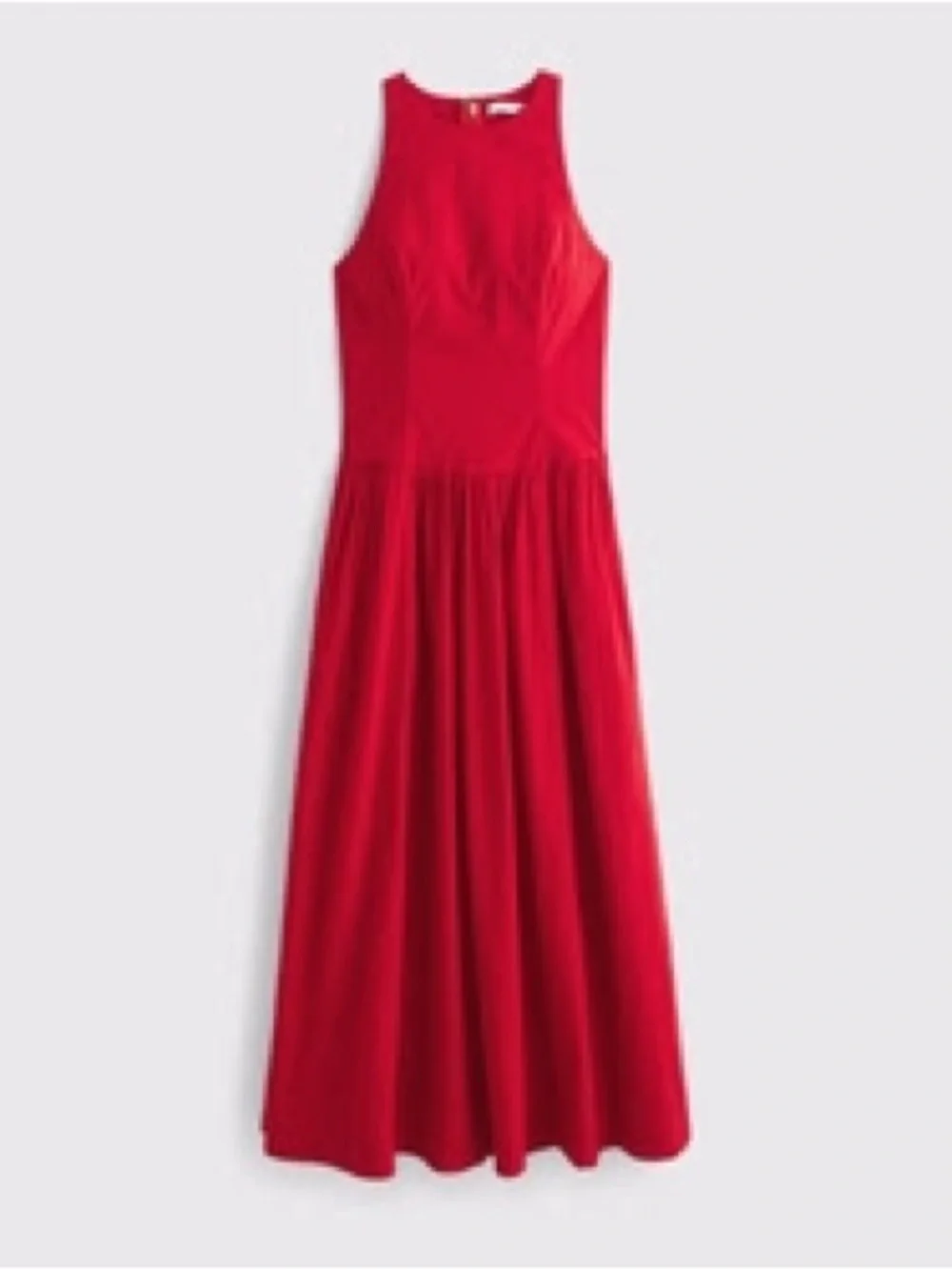 Abercrombie & Fitch Red Sleeveless Maxi Dress